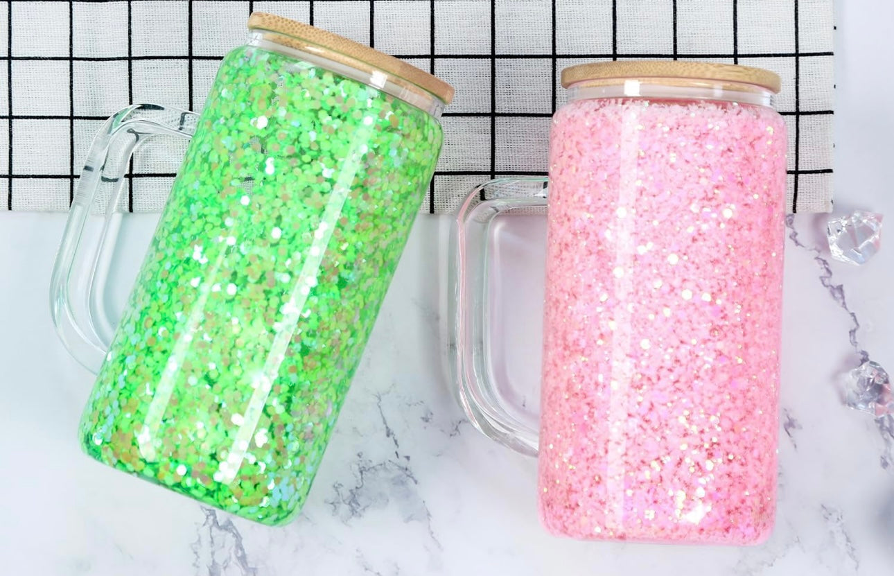 Glass Snow Globe Tumbler