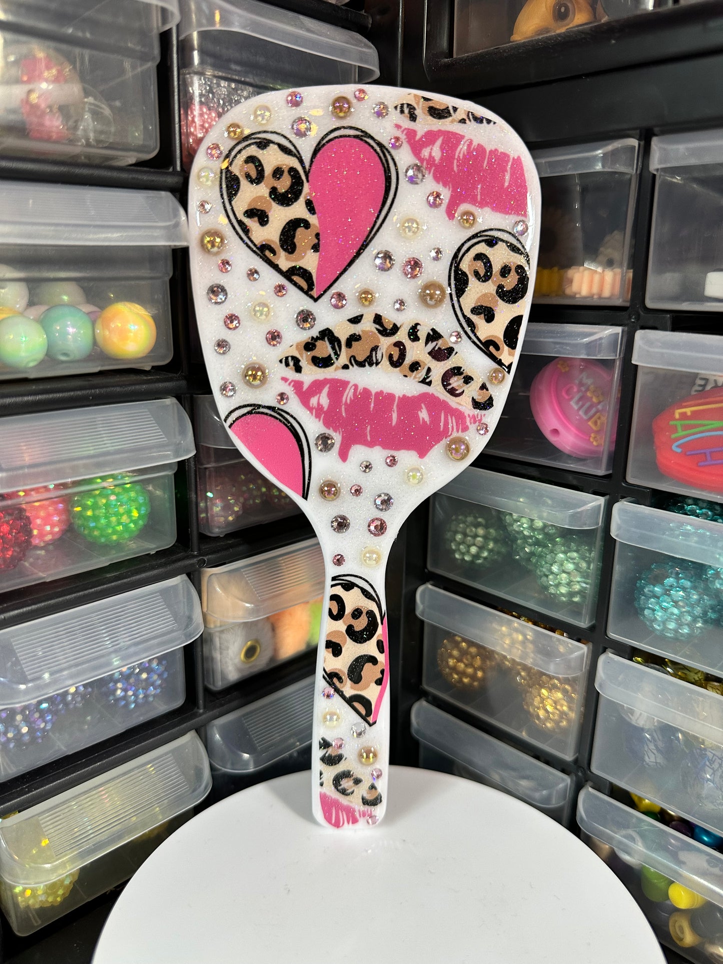 Pink Leopard Heart