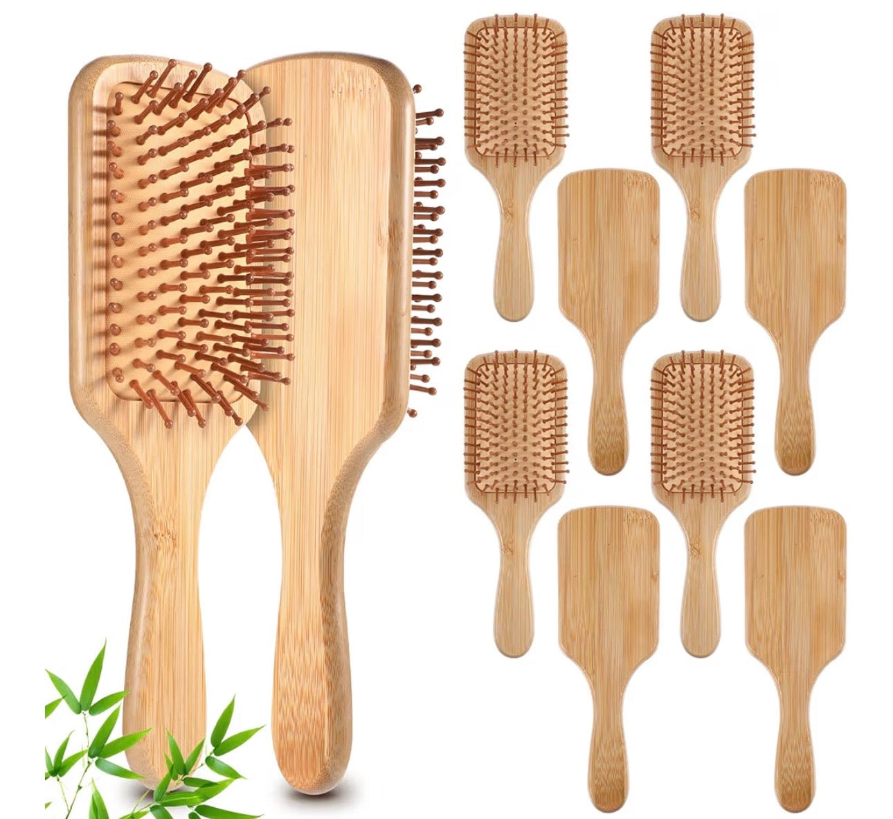 Customizable Bamboo Hair Brush