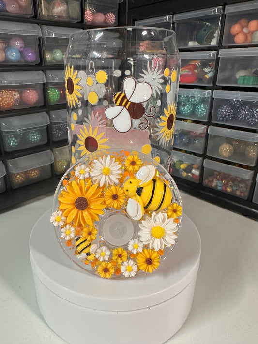 Bee and Sunflowers