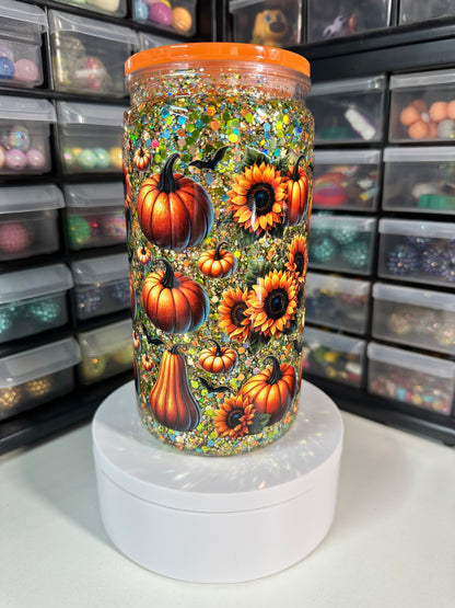 Pumpkins and Sunflowers