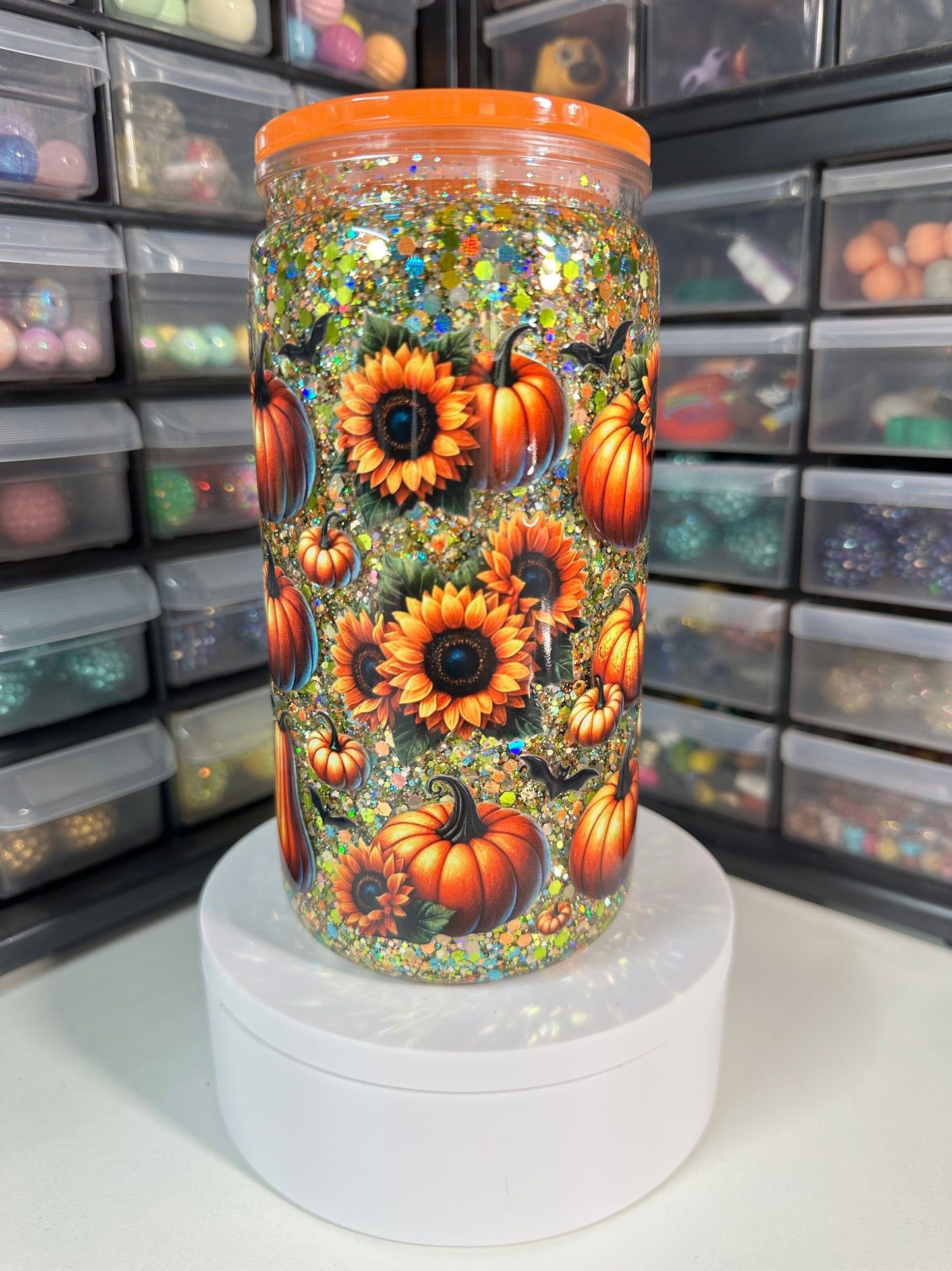 Pumpkins and Sunflowers
