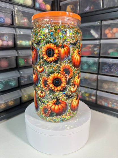 Pumpkins and Sunflowers