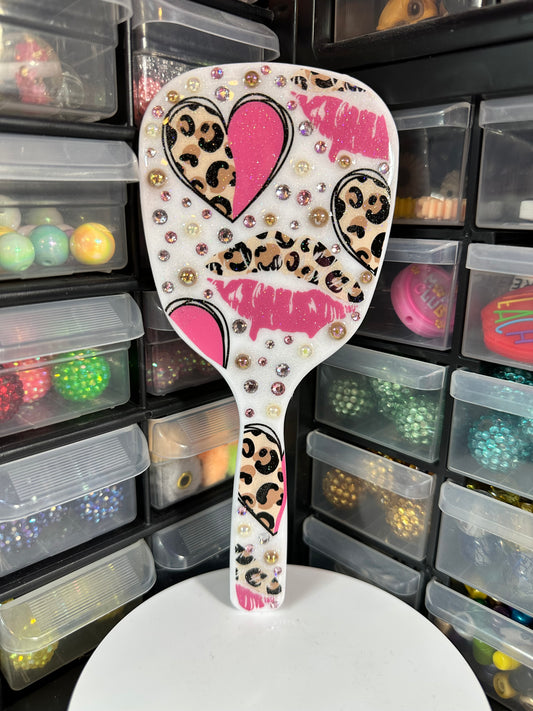 Pink Leopard Heart